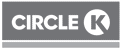 Logo of Circle K showing the brand name in bold white letters inside a gray rectangle.