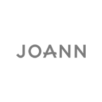 Text logo with the word "JOANN" in gray, centered on a white background.