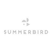 Logo of Summerbird featuring a stylized bird design above the text "SUMMERBIRD" in capital letters. The logo is in a monochrome color scheme.